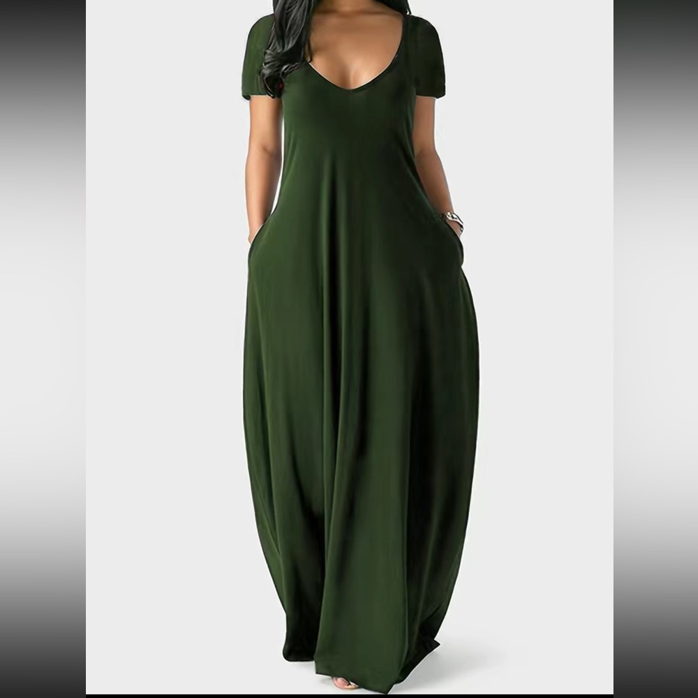Boho side pockets comfy maxi dress - Picture 9 of 16